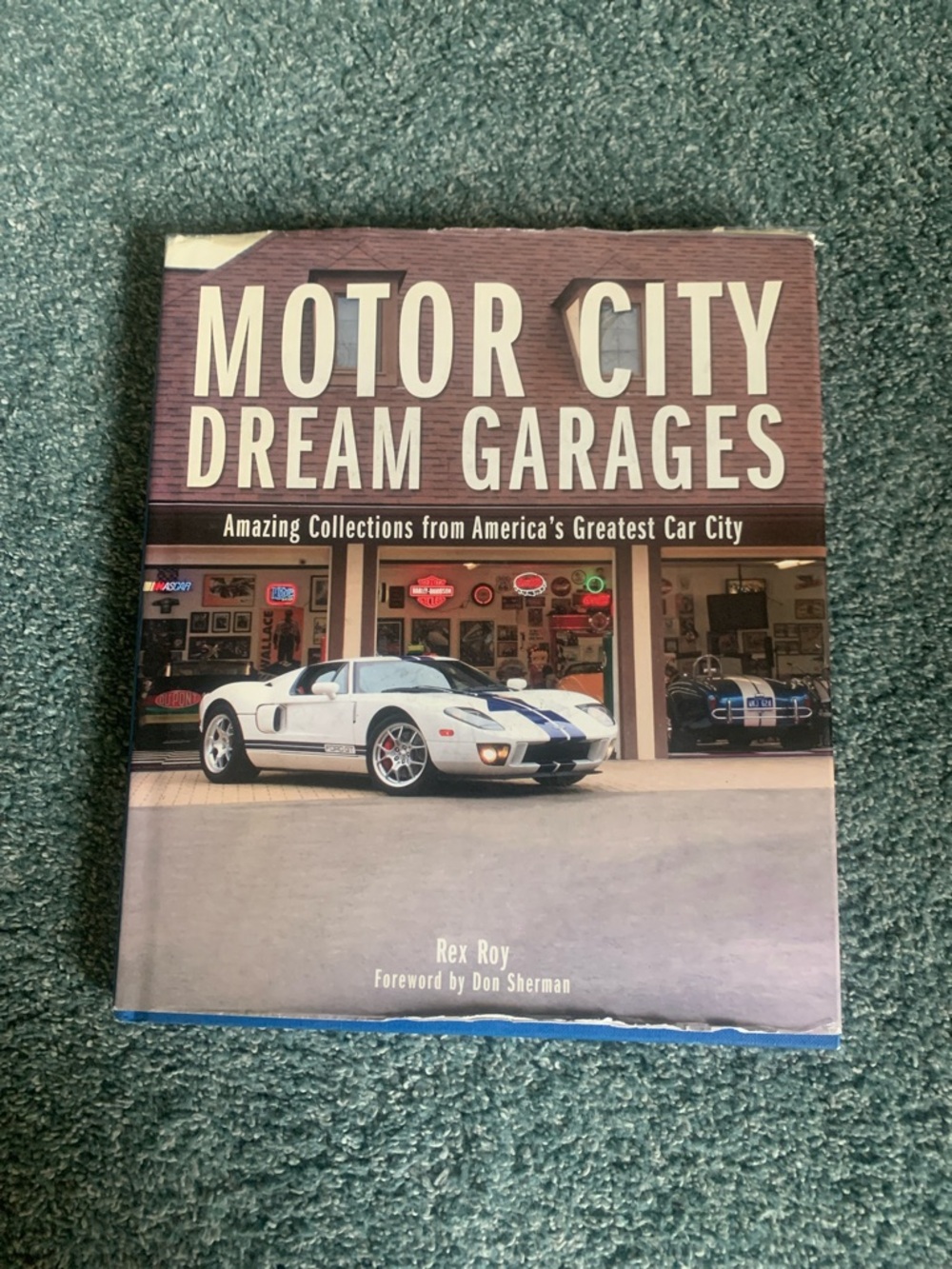 Ford Motor City Dream Garages Coffee Table Book - White/Blue Cover
